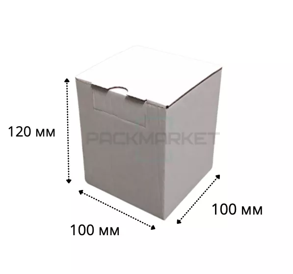 Маленькая коробка 100*100*120 мм Белая 