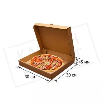 Коробка для пиццы 30 см (Бурая)