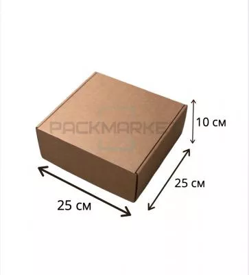 Коробка картонная 250х250х100 мм (Самосборная)