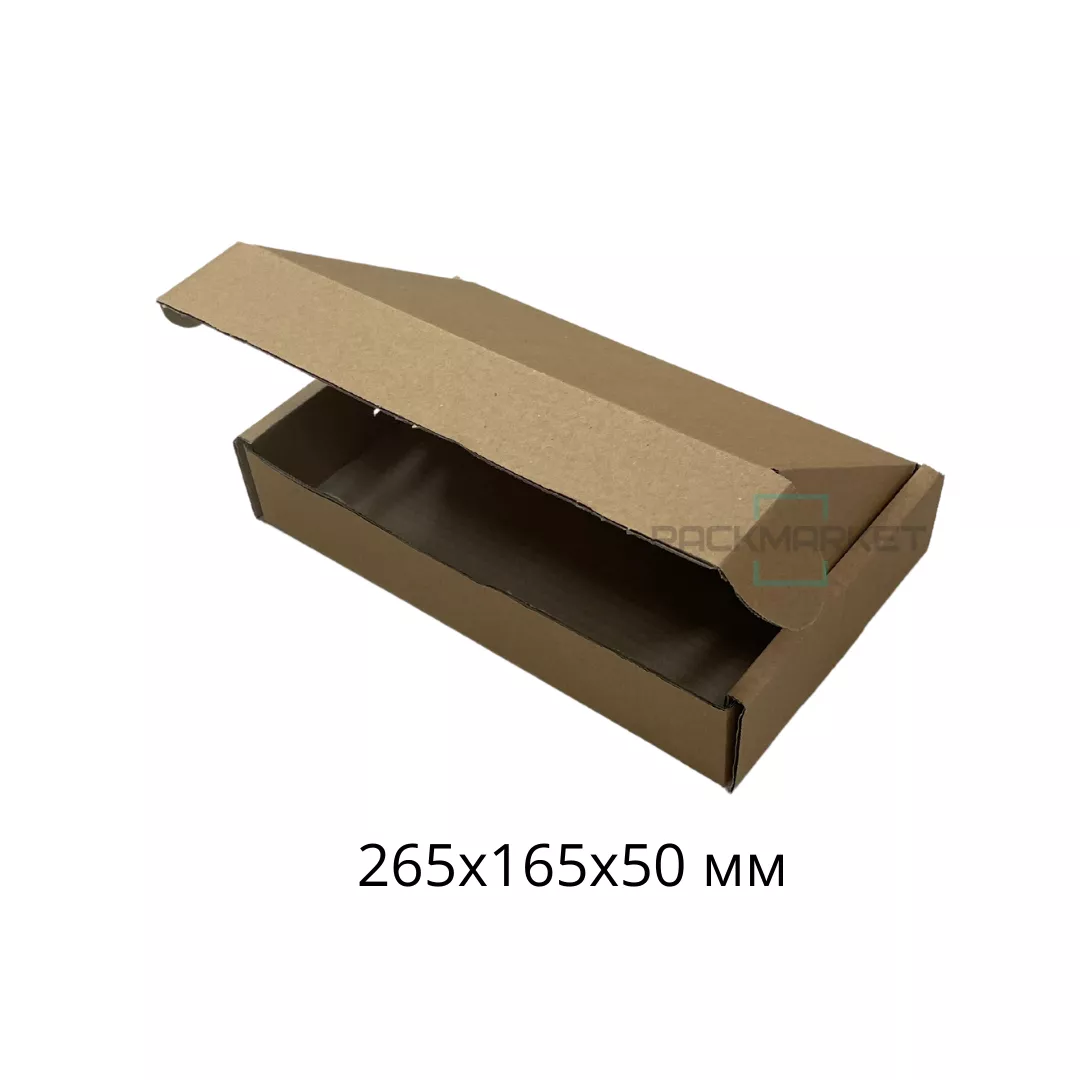 Самосборная коробка 265х165х50 мм
