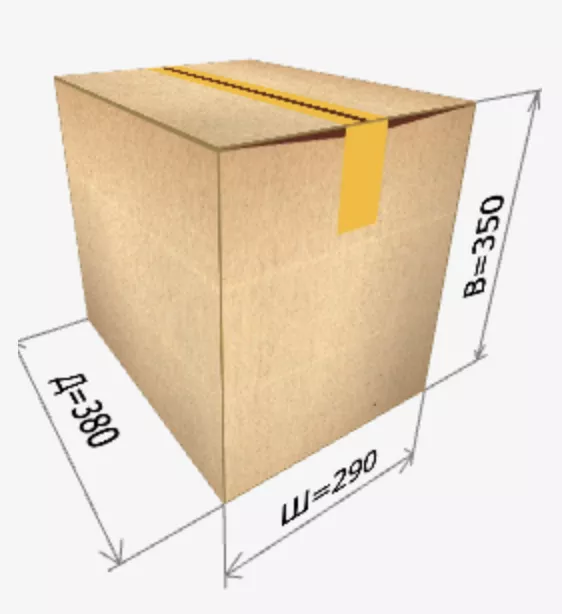 Картонная коробка 380*290*350 мм 