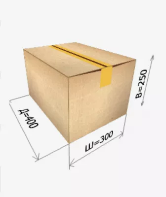 Картонная коробка 400х300х250 мм