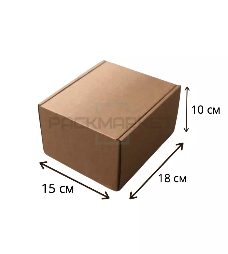 Коробка картонная 180*150*100 мм (Самосборная)