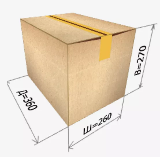 Картонная коробка 360*260*270 мм