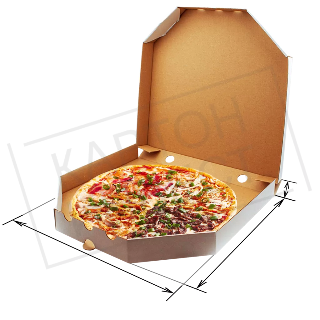 Коробка для пиццы 33  со скошенными углами