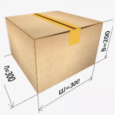 Картонная коробка 300х300х200 мм 
