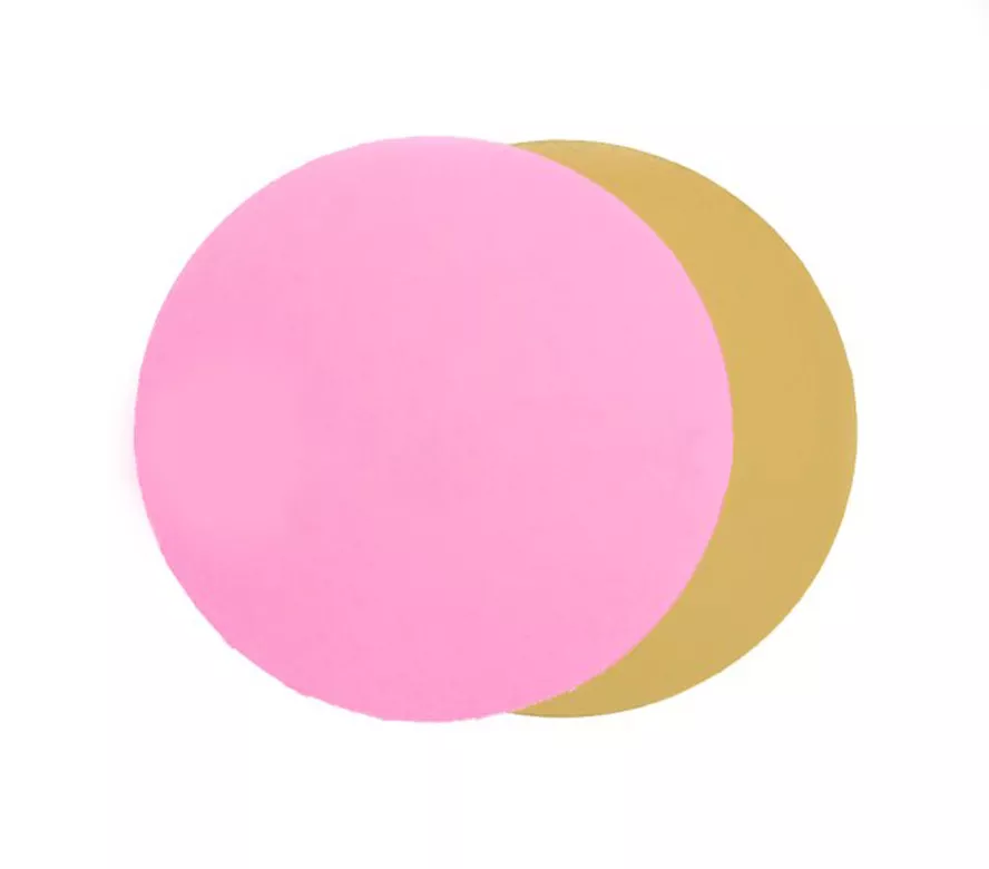 Подложка под торт Золото/Розовый 24 см 3,2 мм
