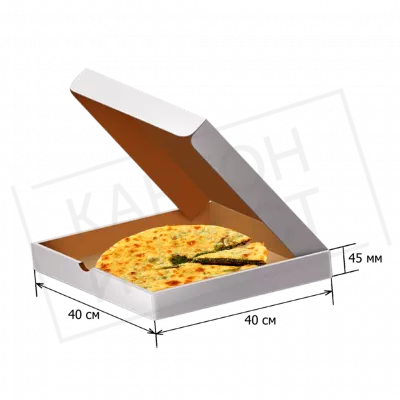 Коробка под пиццу 40 см (Белая)